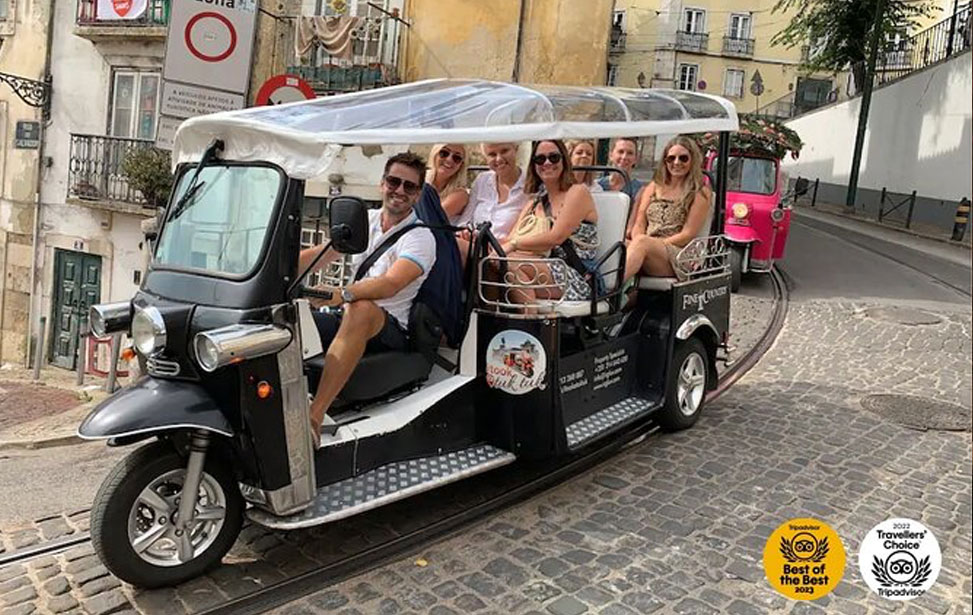 True 4Hour/Half day TukTuk Tour of Lisbon - Local Overview!